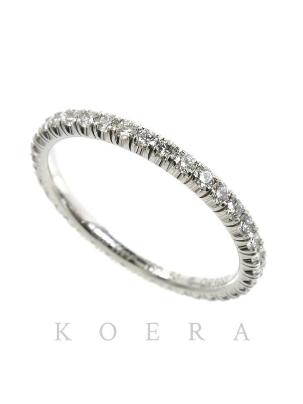Cartier 18k White Gold Etincelle de Cartier Full Eternity Ring Diamond
